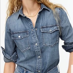 J. Crew Slim-Fit Chambray Shirt NWT - Size 4